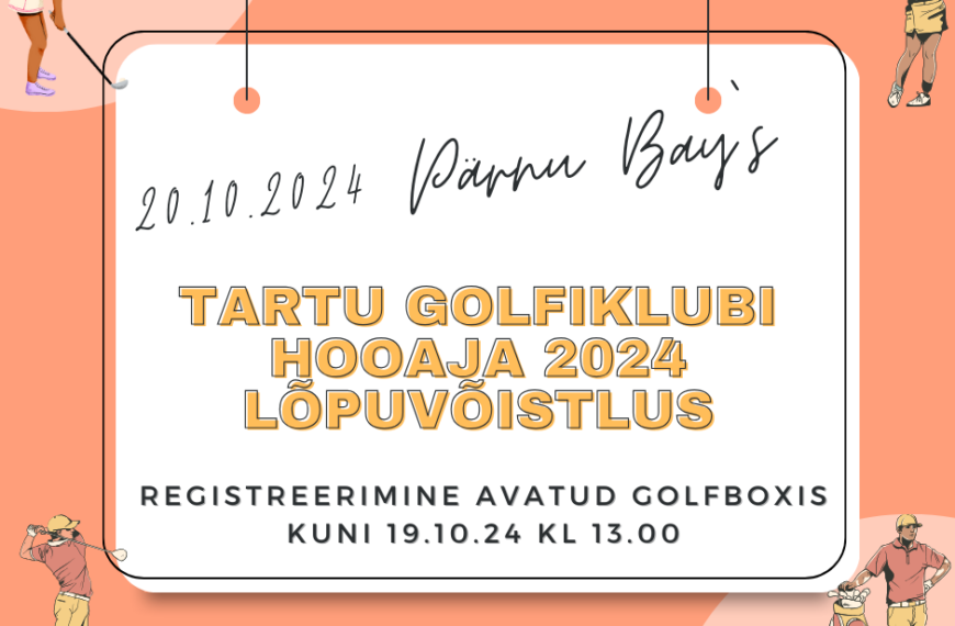 Tartu Golfilubi lõpuvõistlus 20.10.2024